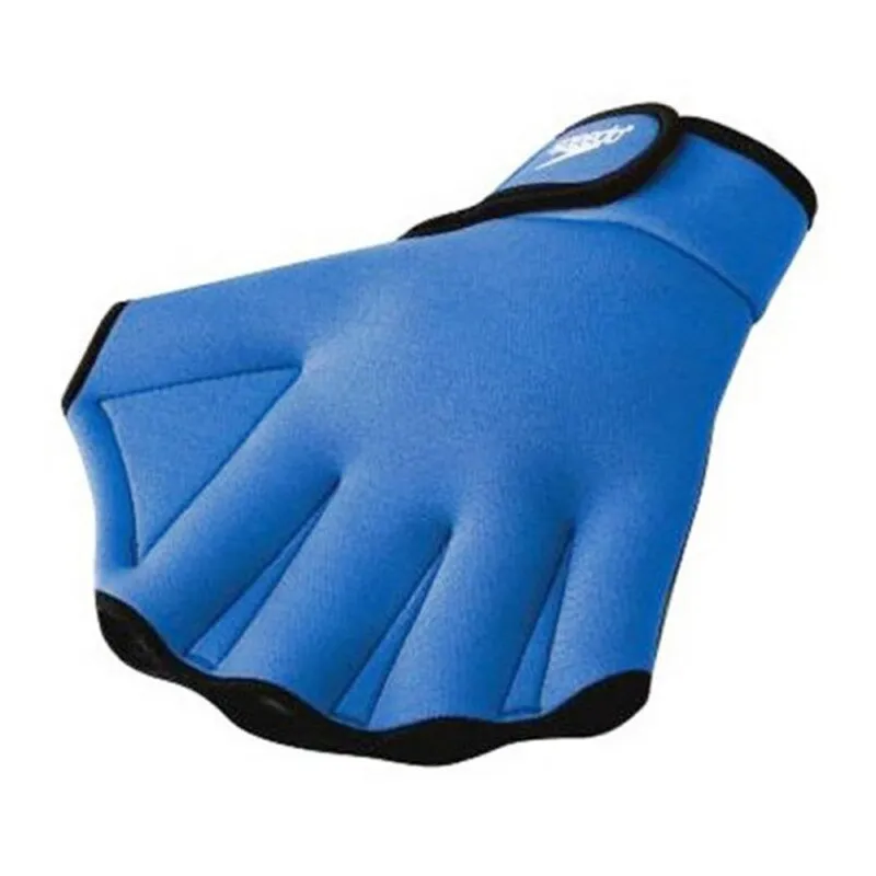 1 Pair Water Aerobics Aqua Jogger Swimming Swim Surfing Diving Webbed Neoprene Paddle Gloves Blue High Quality