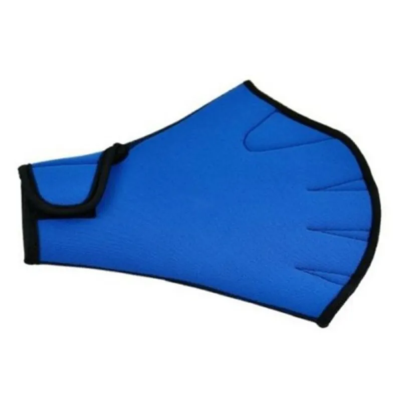 1 Pair Water Aerobics Aqua Jogger Swimming Swim Surfing Diving Webbed Neoprene Paddle Gloves Blue High Quality