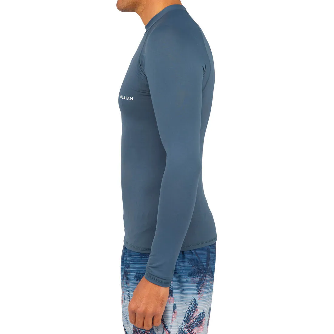 100 Men's Long Sleeve UV Protection Surfing Top T-Shirt