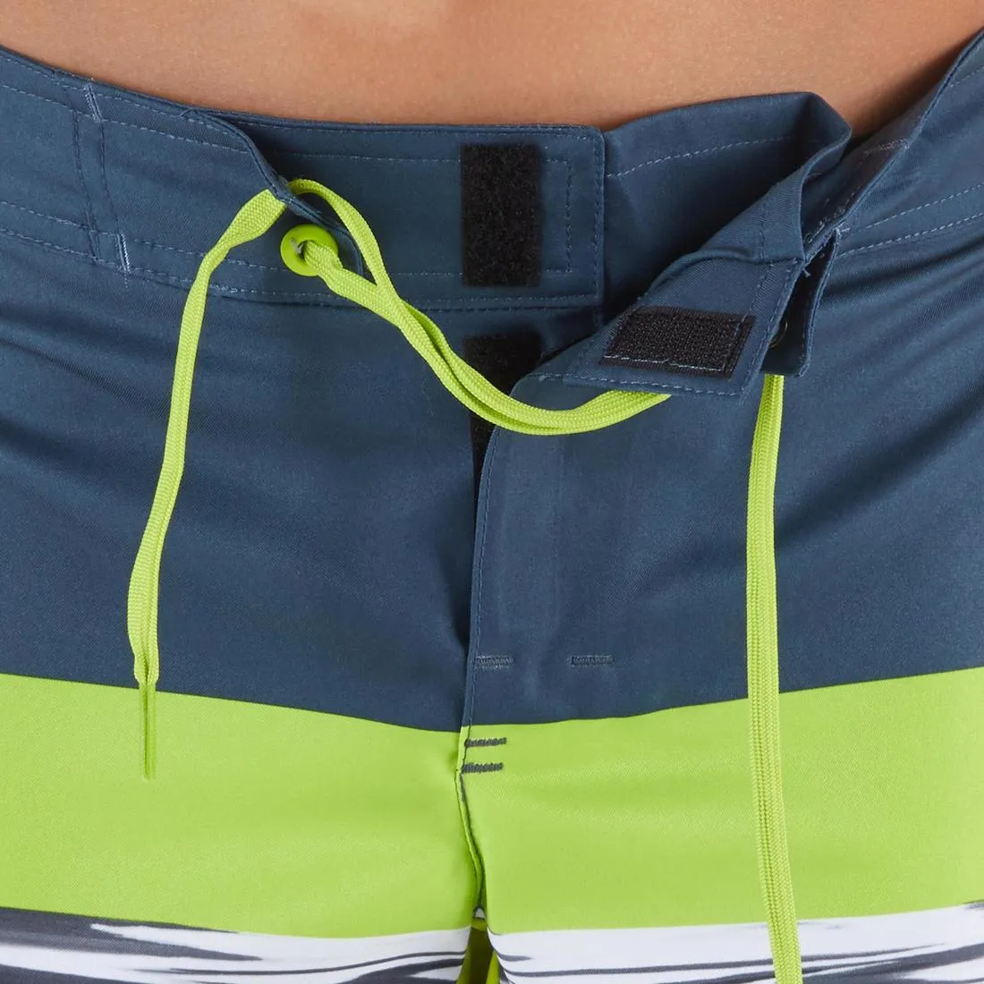 500 Tween Long Surfing Boardshorts - Subsea Green