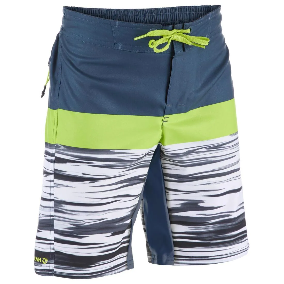 500 Tween Long Surfing Boardshorts - Subsea Green