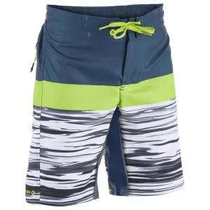 500 Tween Long Surfing Boardshorts - Subsea Green