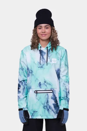 686 Waterproof Hoodie Womens Spearmint Marble