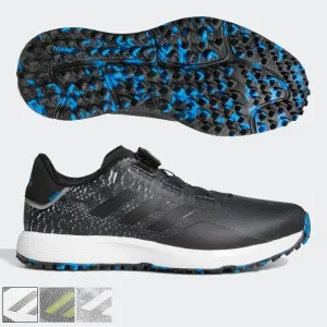 Adidas S2G BOA Spikeless Golf Shoes 8.5 Grey Two / Solar Yellow / Grey Medium