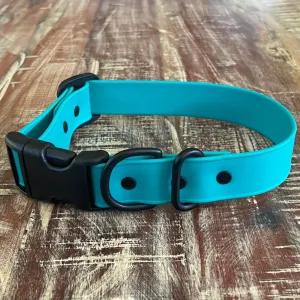 Adjustable Waterproof Collar : Teal   Black