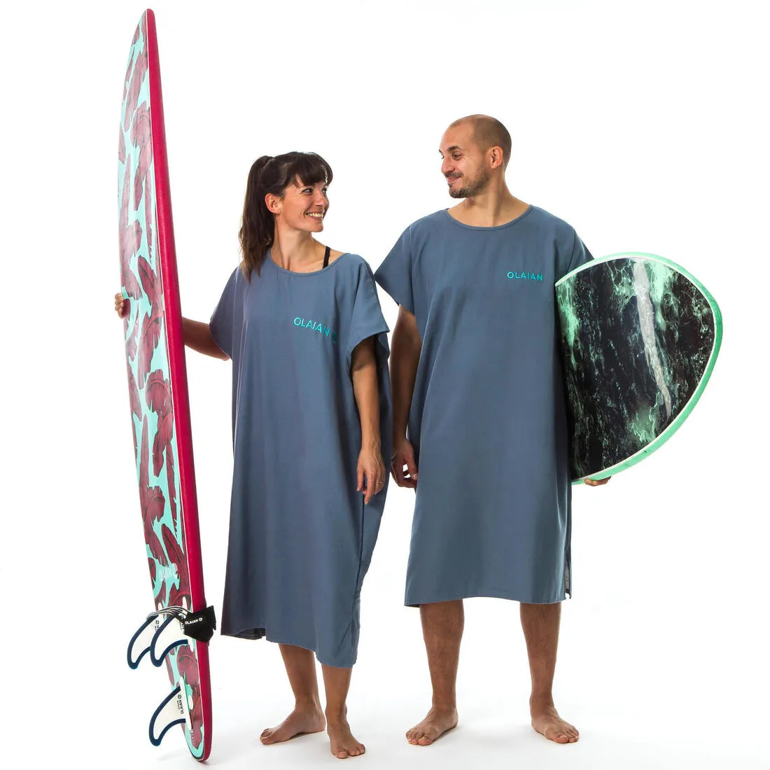 Adult Surf Poncho - 100 mottled grey