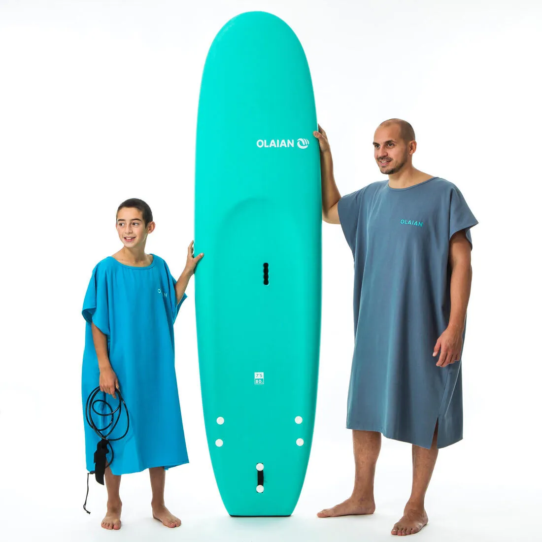 Adult Surf Poncho - 100 mottled grey