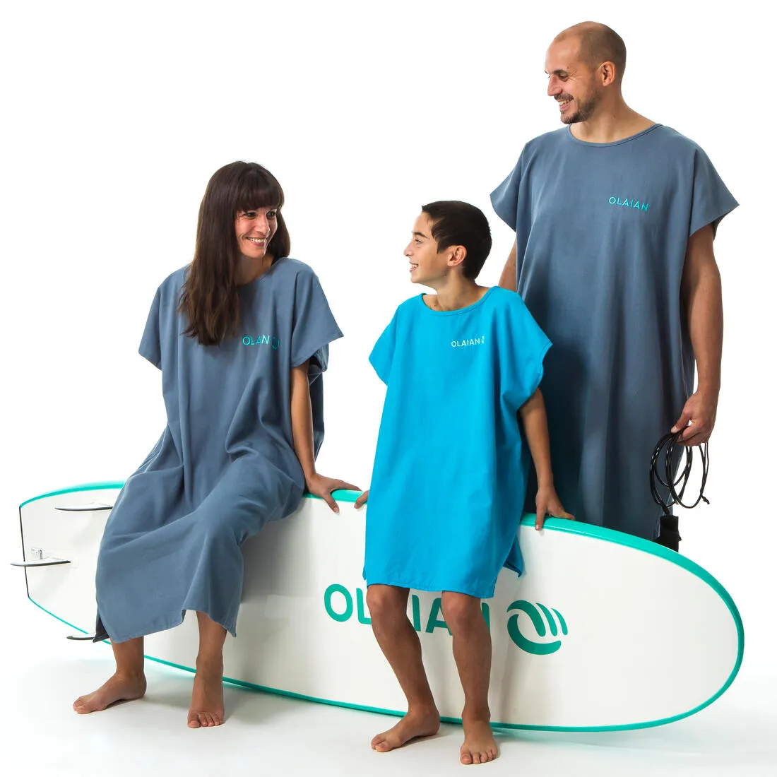 Adult Surf Poncho - 100 mottled grey