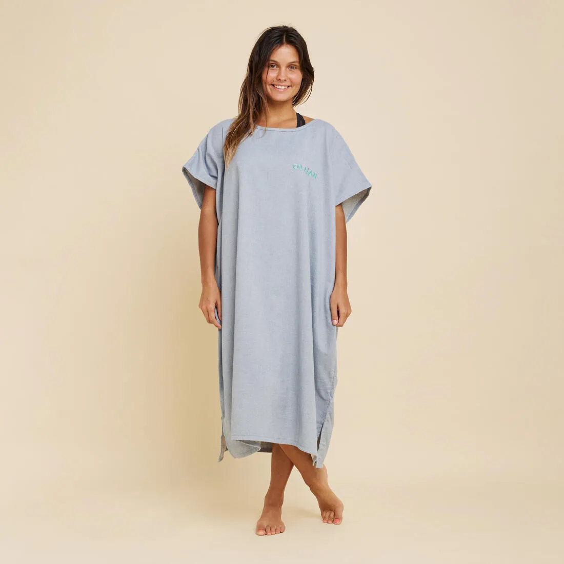 Adult Surf Poncho - 100 mottled grey