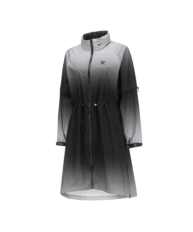 ANEW Golf: Women Gradation Long Rain Jacket - Black
