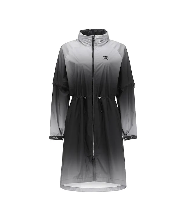 ANEW Golf: Women Gradation Long Rain Jacket - Black