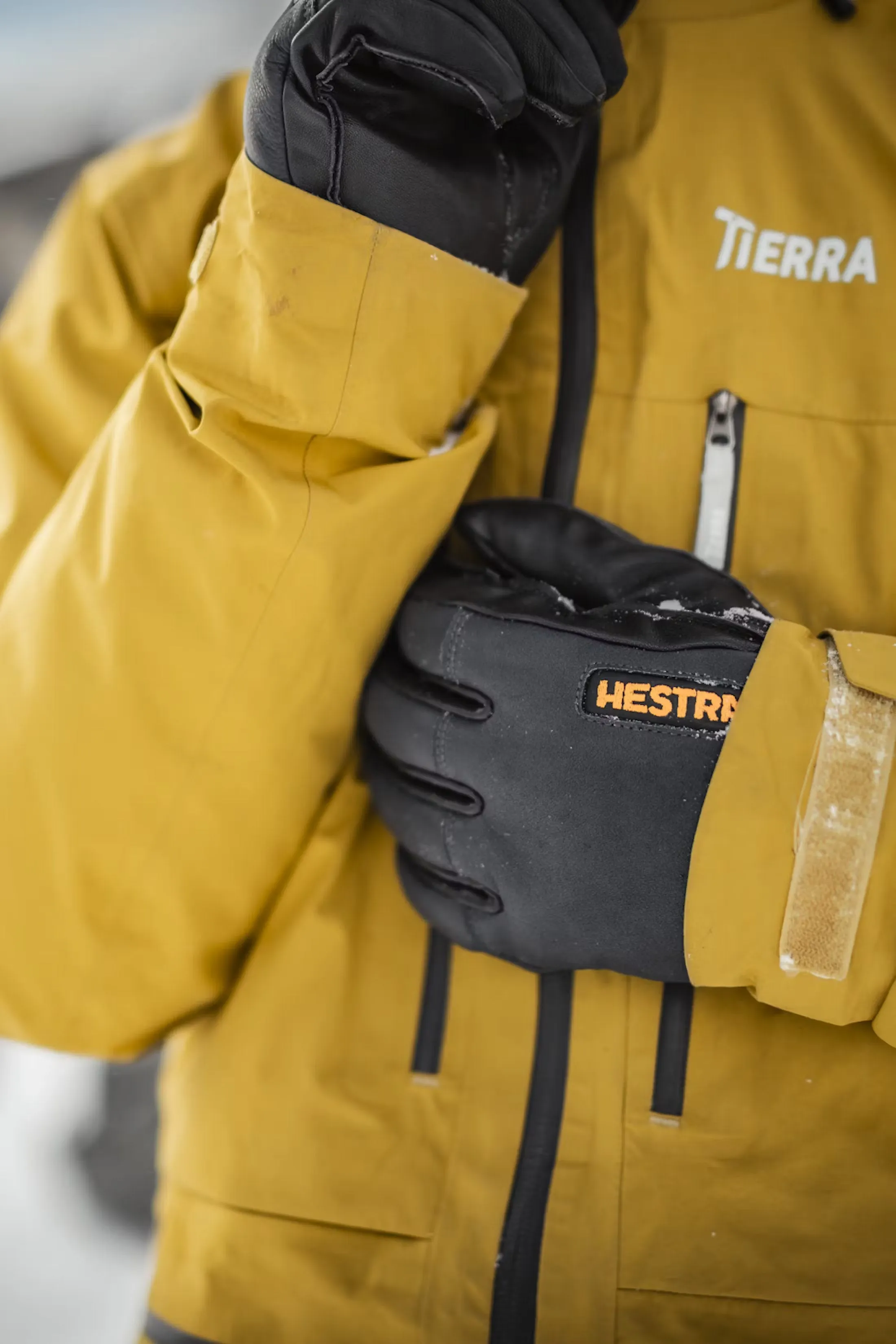 Army Leather Wool Terry Gloves