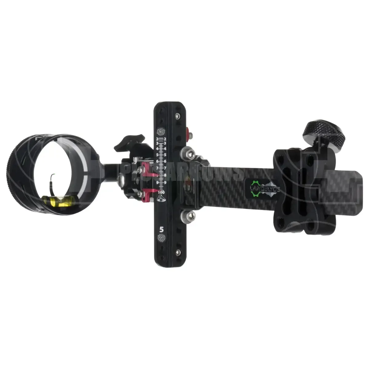 Axcel LANDSLYDE Carbon Pro Slider Sight - AV-41 Scope - 1 Pin - .019 - Black