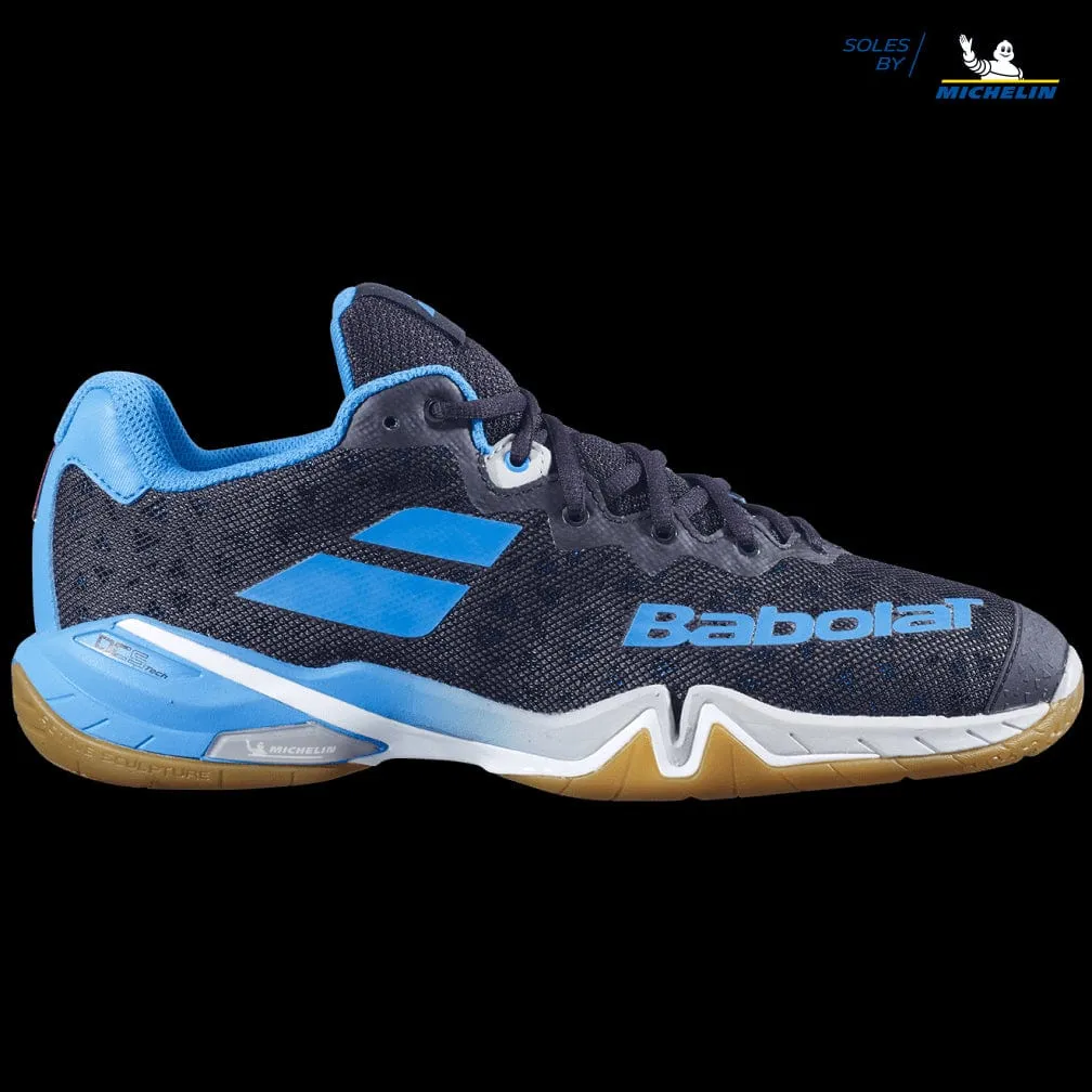 Babolat Shadow Tour Badminton Shoes - Black Light Blue