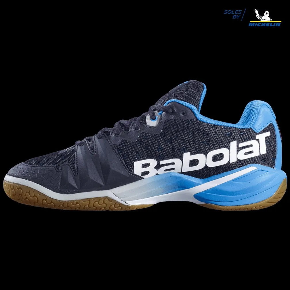 Babolat Shadow Tour Badminton Shoes - Black Light Blue