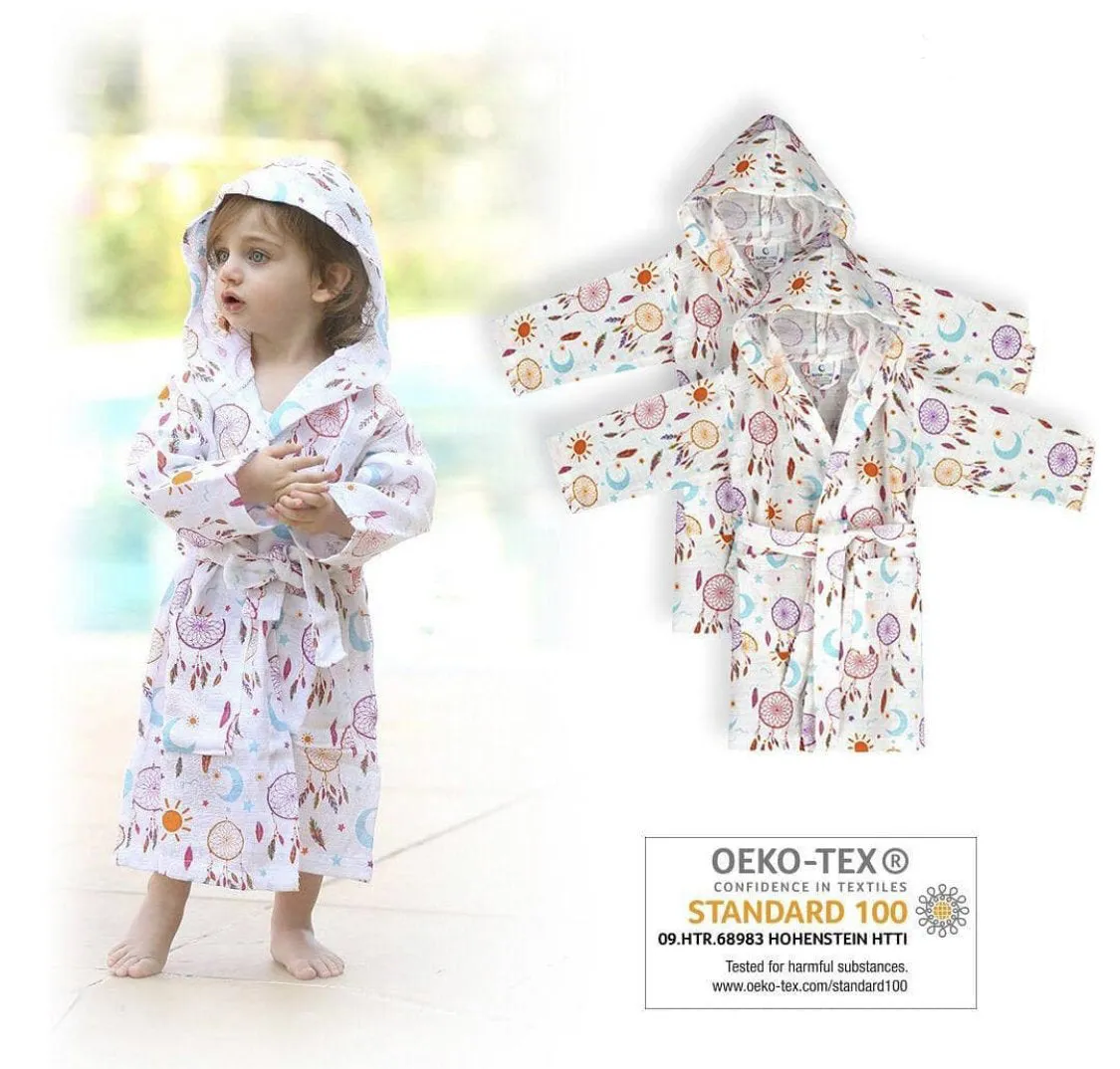 Baby Muslin Bathrobe - Moon