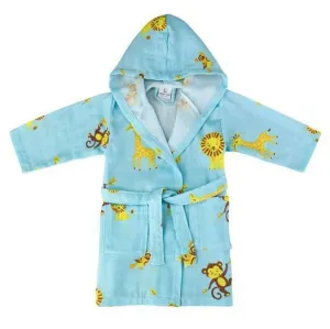 Baby Muslin Bathrobe - Safari