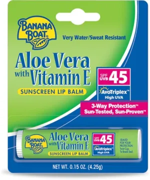 BANANA BOAT ALOE VERA WITH VITAMIN E LIP BALM