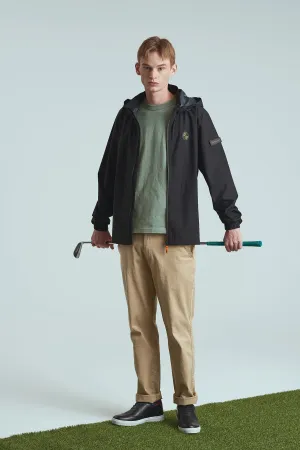 BIRDIE Mens Golf Rain Jacket - Black