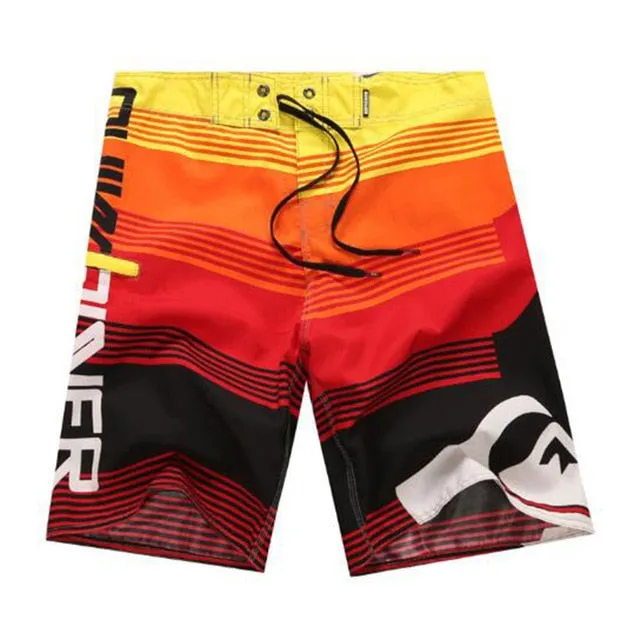 boardshorts men Board Shorts Mens New bermuda masculina man Summer Pants Beach wear Quick dry print swiming swimsuit green tie