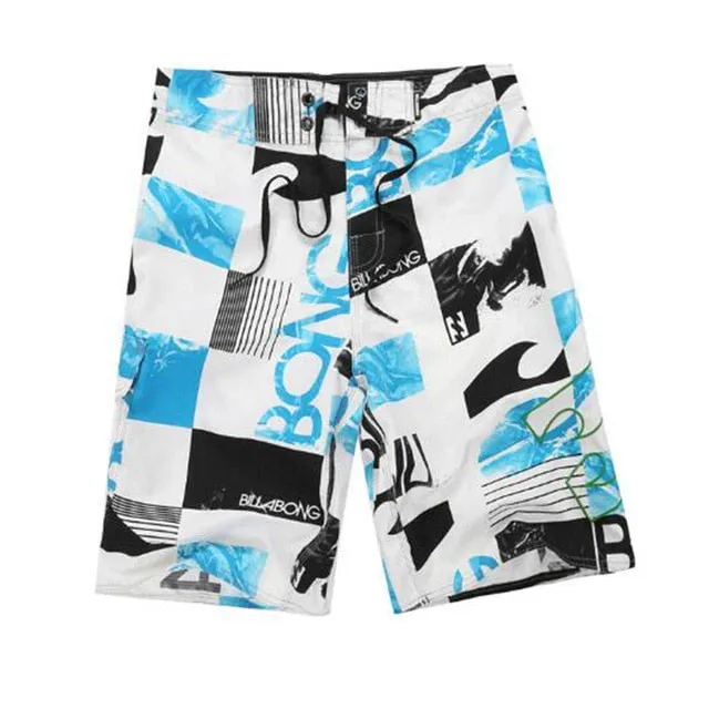 boardshorts men Board Shorts Mens New bermuda masculina man Summer Pants Beach wear Quick dry print swiming swimsuit green tie