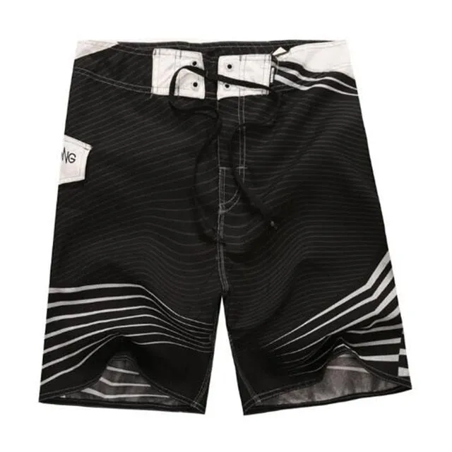 boardshorts men Board Shorts Mens New bermuda masculina man Summer Pants Beach wear Quick dry print swiming swimsuit green tie