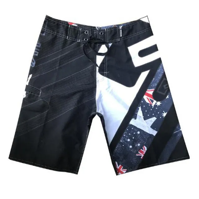 boardshorts men Board Shorts Mens New bermuda masculina man Summer Pants Beach wear Quick dry print swiming swimsuit green tie