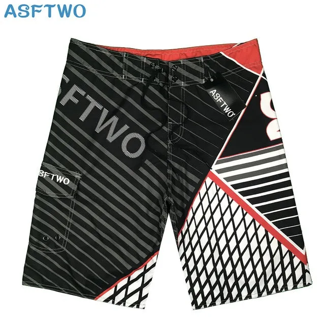 boardshorts men Board Shorts Mens New bermuda masculina man Summer Pants Beach wear Quick dry print swiming swimsuit green tie