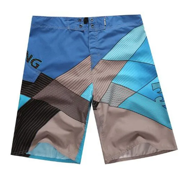 boardshorts men Board Shorts Mens New bermuda masculina man Summer Pants Beach wear Quick dry print swiming swimsuit green tie