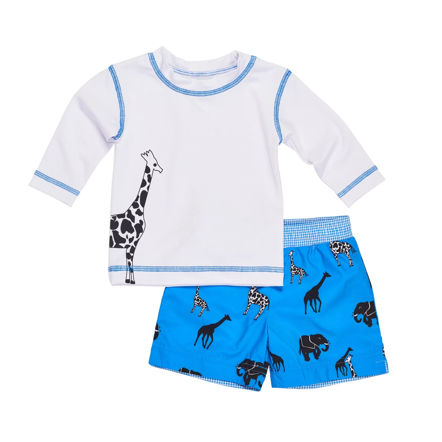 Boys Safari Print Swim Trunk