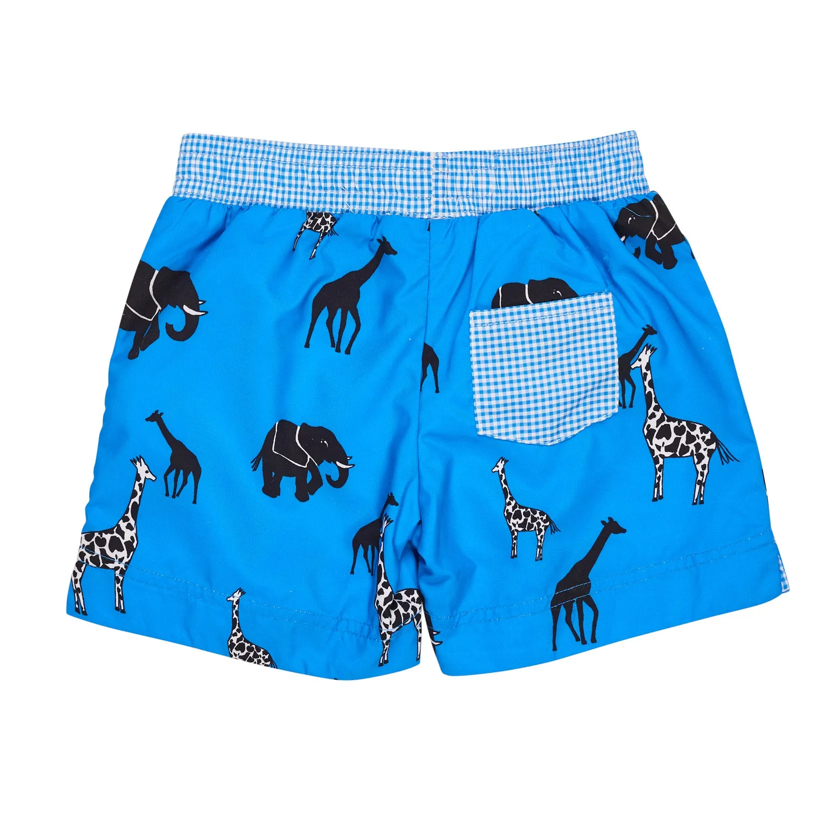 Boys Safari Print Swim Trunk