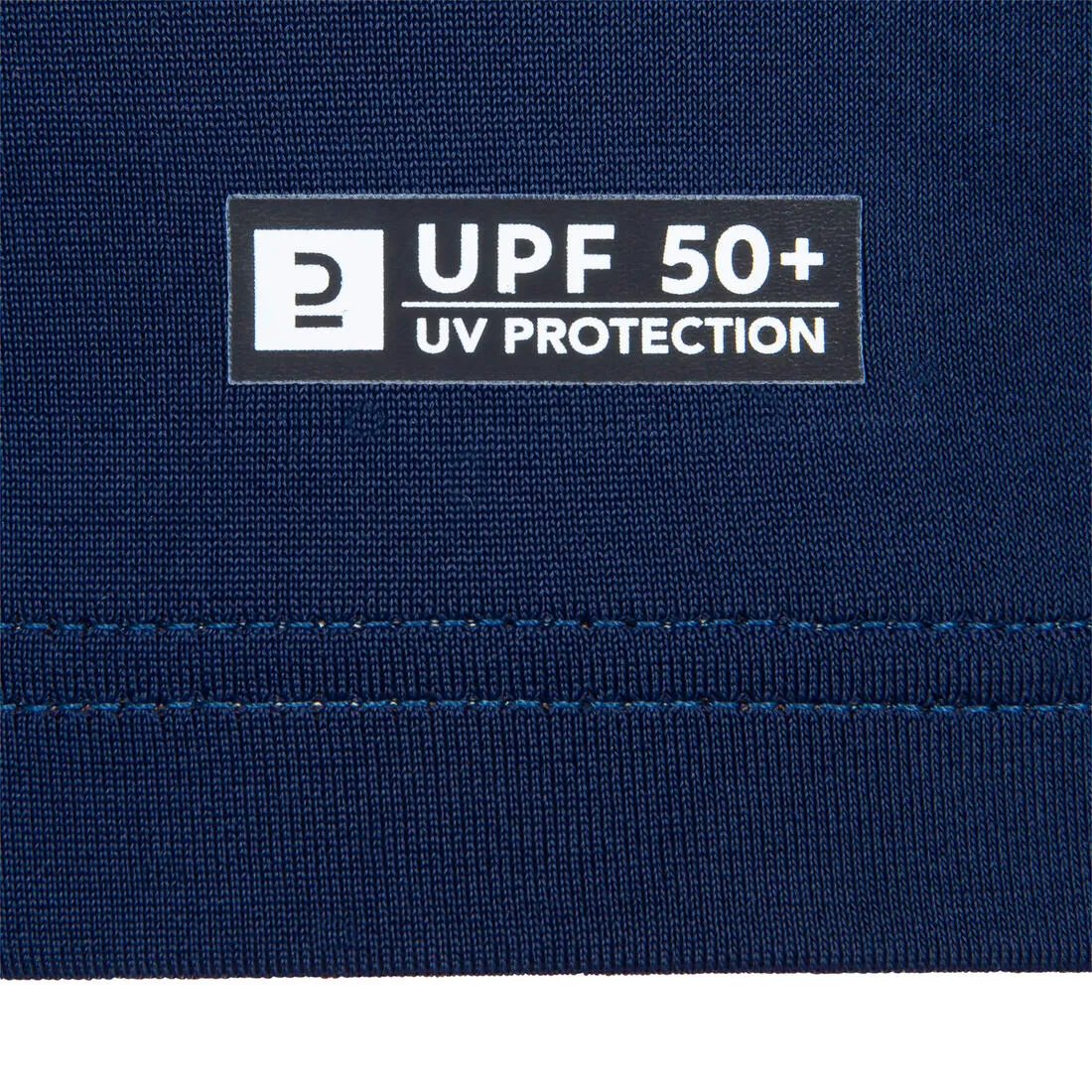 Boys’ short-sleeved sun top - navy blue and petrol