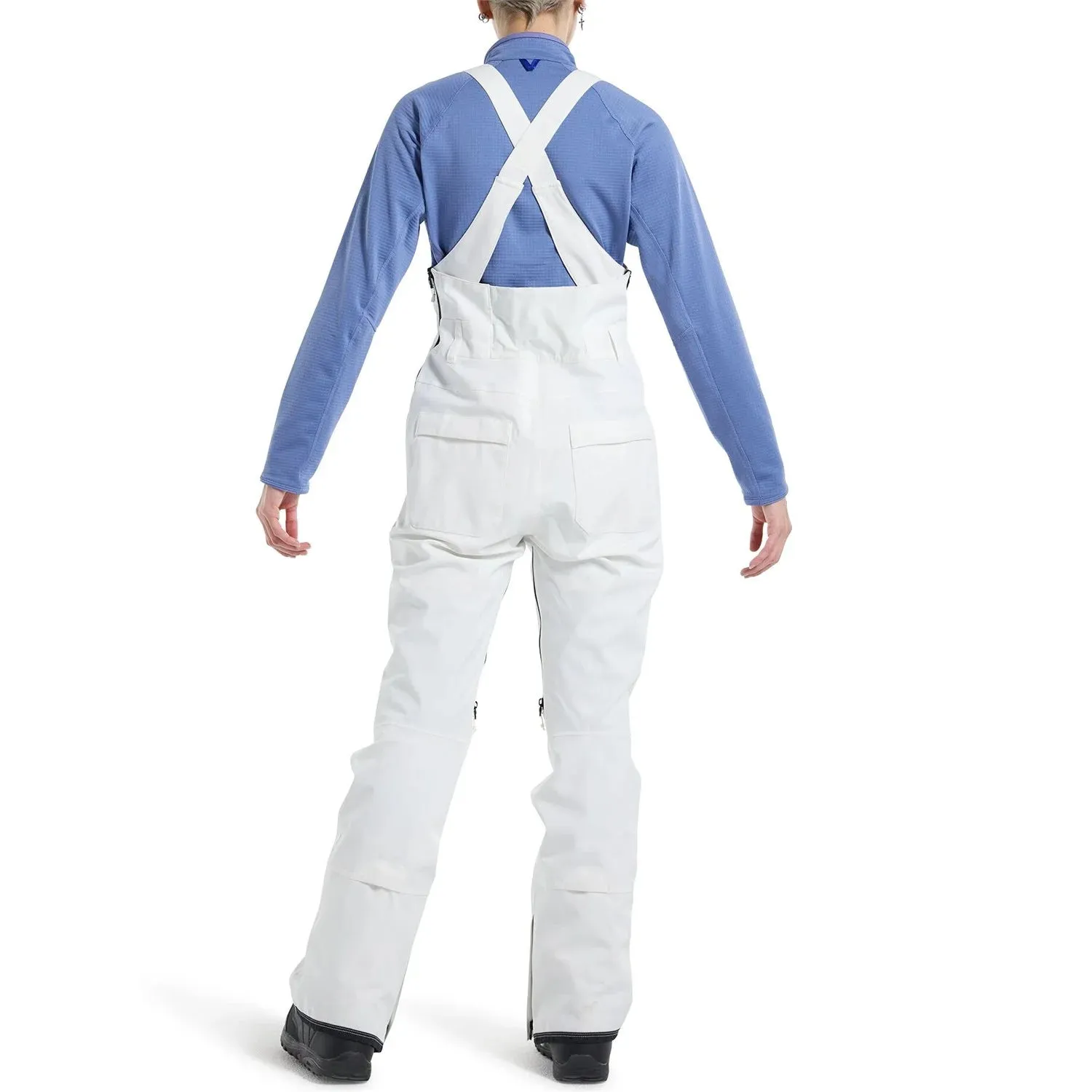 Burton Avalon Bib Pants Womens Stout White