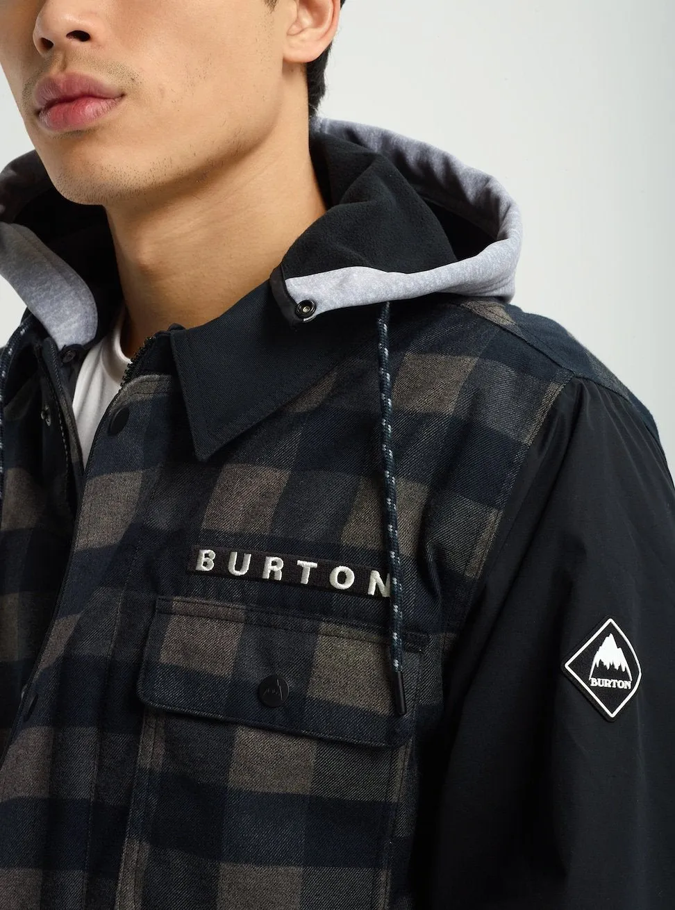 Burton Dunmore Mens Jacket Black / Heather Buffalo Plaid