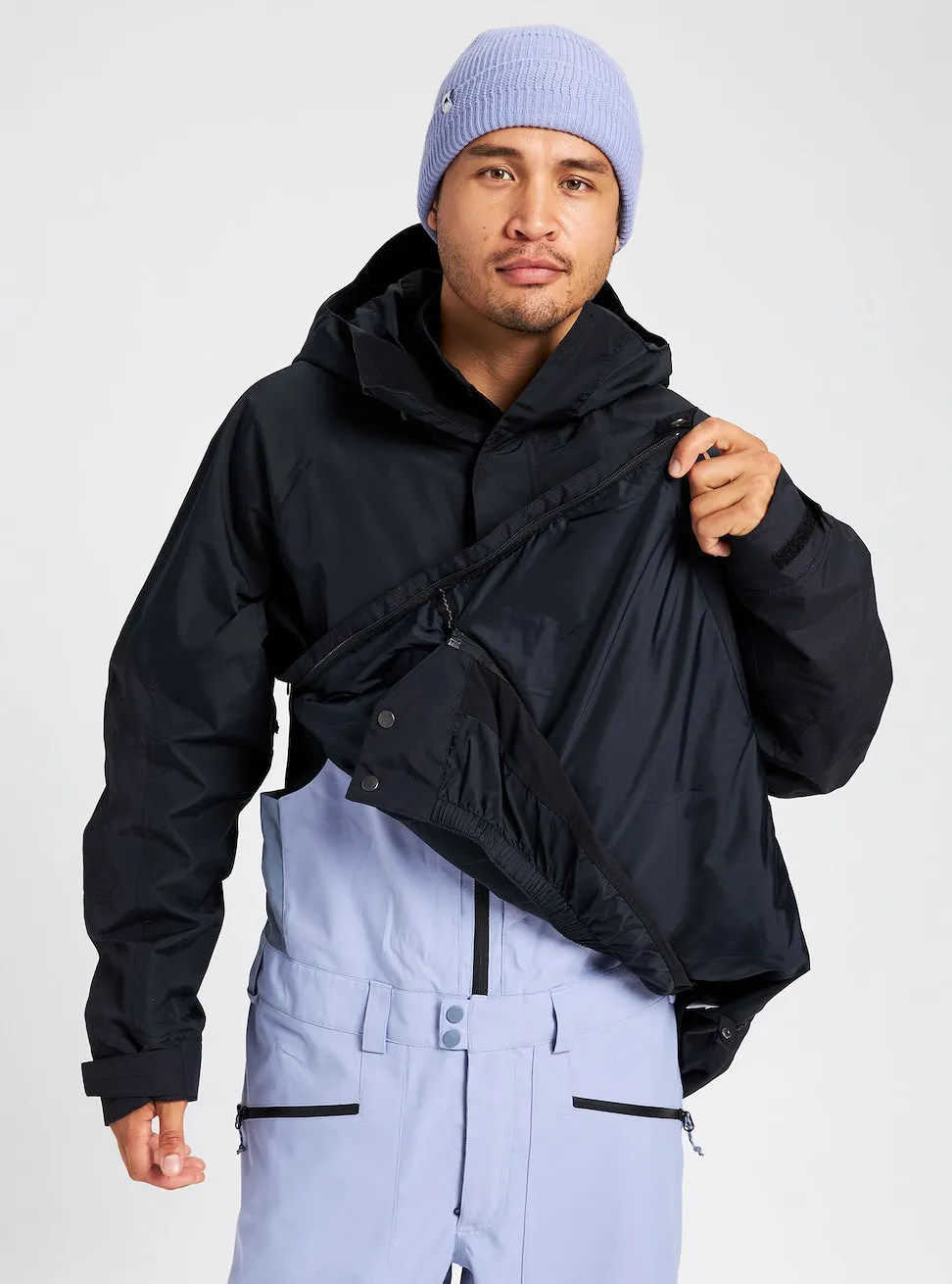 Burton Frostner Mens Anorak Jacket Black