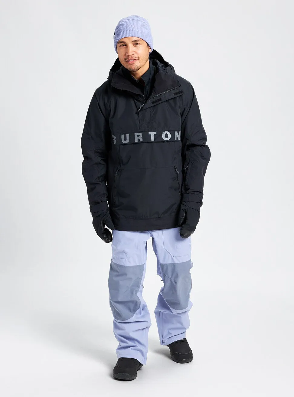 Burton Frostner Mens Anorak Jacket Black