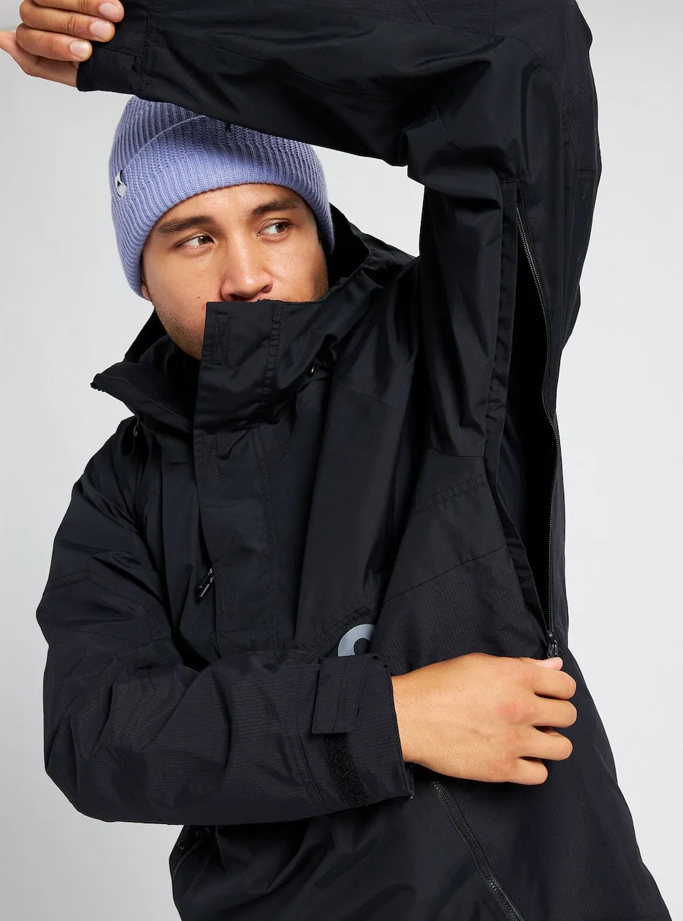 Burton Frostner Mens Anorak Jacket Black