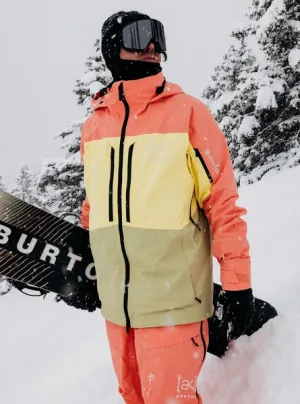 Burton Men's [ak] Swash GORE‐TEX 2L Jacket - Reef Pink/Buttermilk/Mushroom 2024