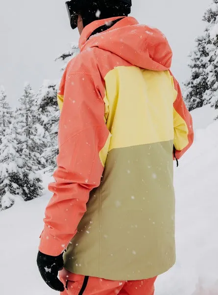 Burton Men's [ak] Swash GORE‐TEX 2L Jacket - Reef Pink/Buttermilk/Mushroom 2024