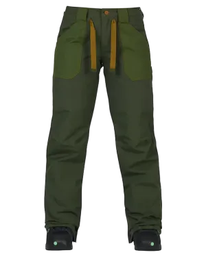 Burton Womens Veazie Pant - Forest Night/Rifle Green - Size XS
