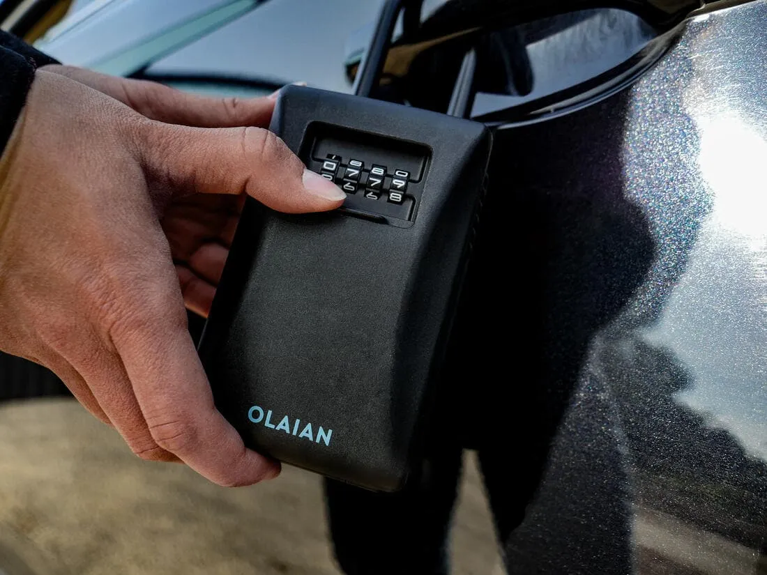 Cadenas à code pour clés de voiture - noir