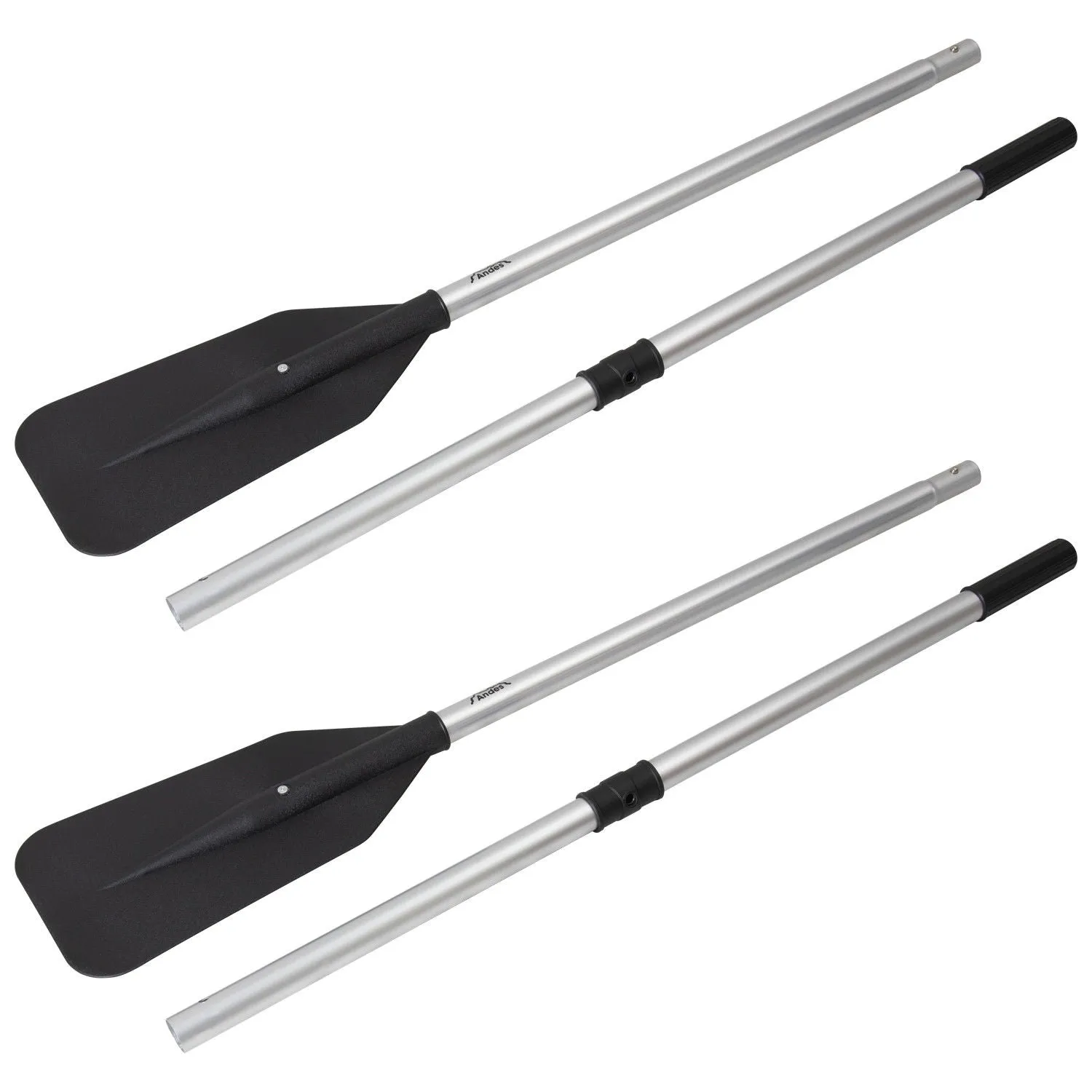 Canoe/Kayak 2M Set Of 2 Aluminium Dinghy Boat Oars Water Paddle By Andes