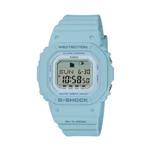 Casio G-Lide Mid Dig Natural Surf Led Moon Tide World Time 200M Water Resistant Blue Face And Resin Band GLXS5600-2D