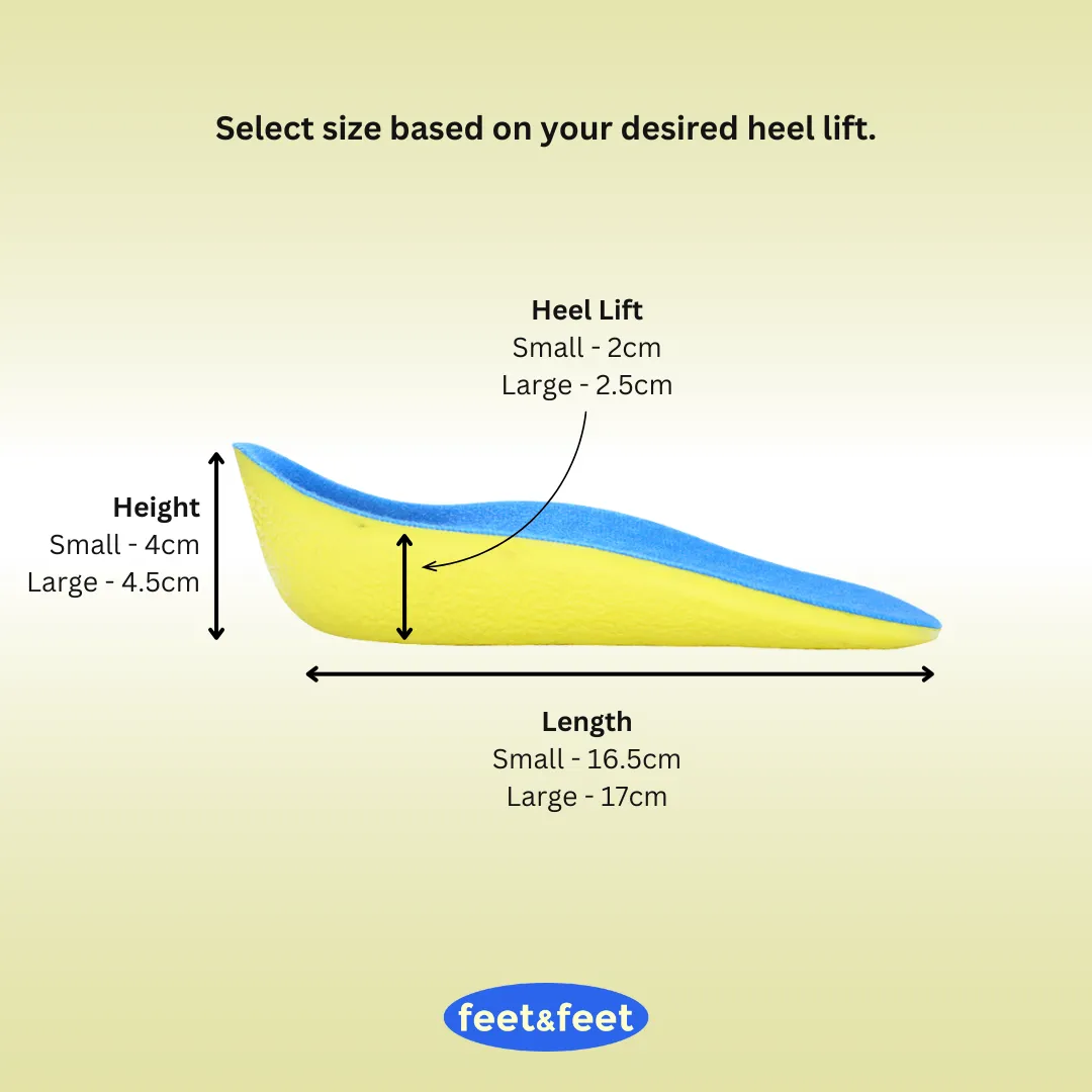 ComfortHeel Height Increase Half Insoles
