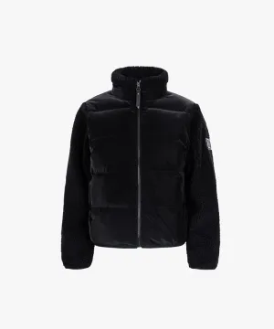 CREVE NINE: Buckle Mix Goose Jumper - Black