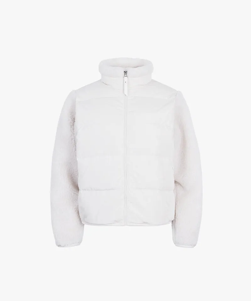 CREVE NINE: Buckle Mix Goose Jumper - Ivory