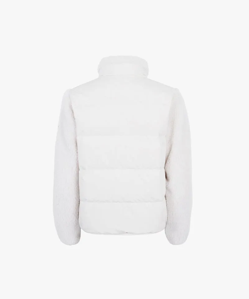 CREVE NINE: Buckle Mix Goose Jumper - Ivory