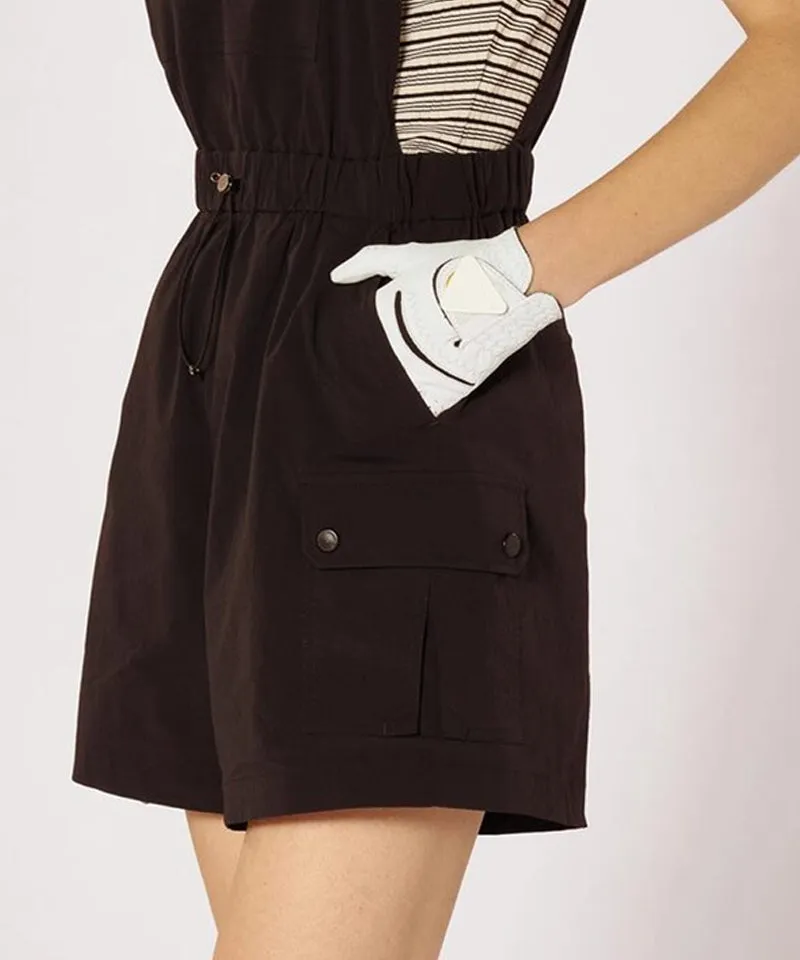 CREVE NINE: Graphic Logo Point Overalls - Black