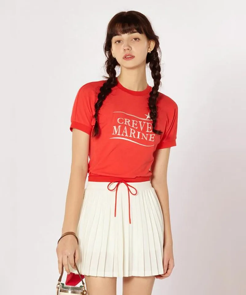 CREVE NINE: Marine Pleated Skirt - 2 Colors