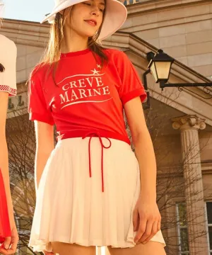 CREVE NINE: Marine Pleated Skirt - 2 Colors